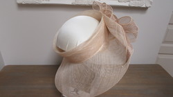 CHAPEAU SANS CALOTTE ROSE POUDRE