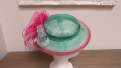 CHAPEAU VERT/FUSHIA MONTE SUR SERRE TETE