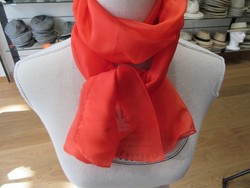 FOULARD SOIE ROUGE ORANGE