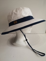 CHAPEAU ANTI UV 516 BMB MARINE/BLANC