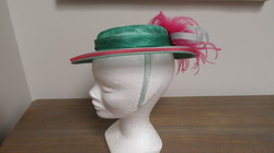 CHAPEAU VERT/FUSHIA MONTE SUR SERRE TETE