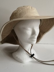 CHAPEAU SOWAY BORDELAIS 2602 AVEC PROTEGE-NUQUE BEIGE/FICELLE