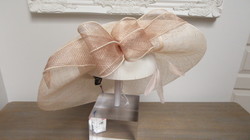 CHAPEAU SANS CALOTTE ROSE POUDRE